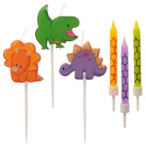 Svíčky na dort dinosauři 12ks - Dekora