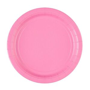 Papírový talíř 8ks růžový  22,8cm - Amscan