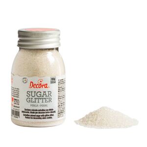 Dekorační cukr 100g bílý jemný Decora