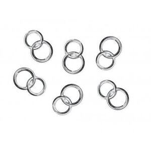 Stříbrný svatební prsteny, 25ks PartyDeco