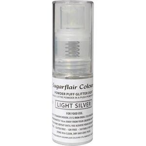 Třpytky v rozprašovači Light Silver (10 g) E803 Sugarflair Sugarflair
