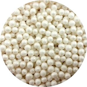 Cukrové perly bílé perleťové (50 g) dortis