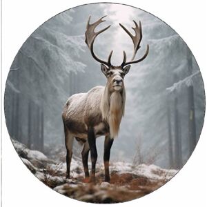 Jedlý papír jelen v zimním lese 19,5 cm - Pictu Hap