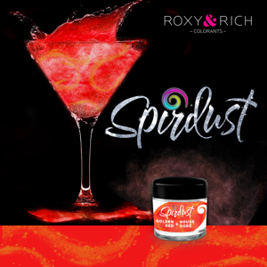Metalická barva do nápojů Spirdust zlato červená 1,5g - Roxy and Rich