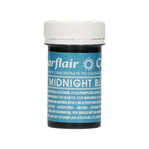 Sugarflair paste colour - gelová barva - modrá - Midnight blue 25g