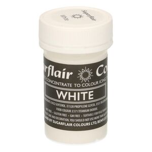 Sugarflair pastelová gelová barva - White - 25g