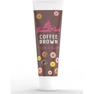 SweetArt - Potravinářská gelová barva Coffee brown - hnědá 30g